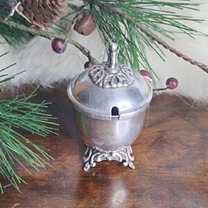 Elegant  Silver  Bowl With Lid